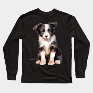 Puppy Border Collie Long Sleeve T-Shirt